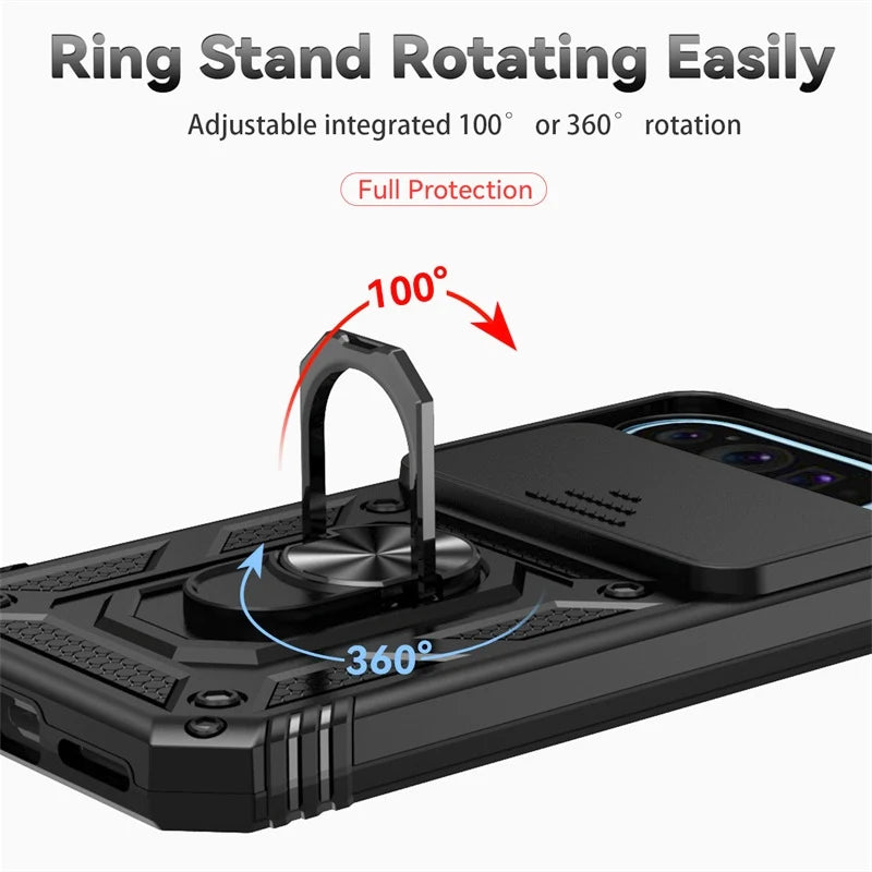 ArmorGuard Heavy-Duty Protection Magnetic Ring Shield Google Pixel Case