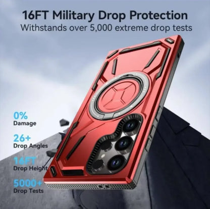 ArmourGrip Samsung Galaxy Military Protection Magnetic Ring Case