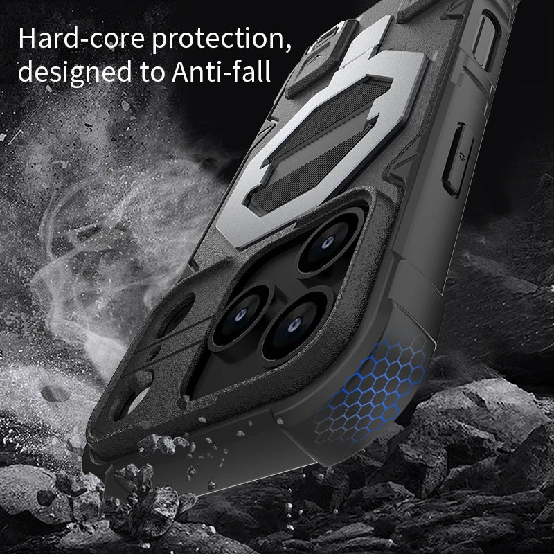 ArmorLock Pro Rugged Kickstand Phone Case for iPhone - Shockproof & Dust Resistant - The Armour Case
