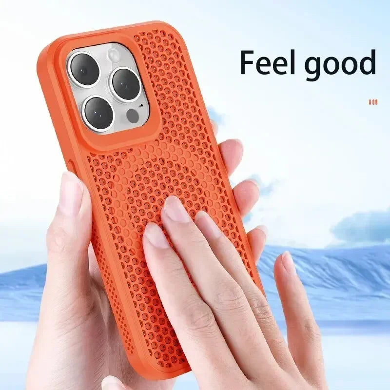 Premium Cooling Heat-Dissipation Magnetic Phone Case for iPhone – With Anti-Scratch Protection