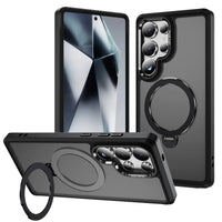 360° Magnetic Samsung Galaxy S23–S25 Ultra Case with Rotatable Ring