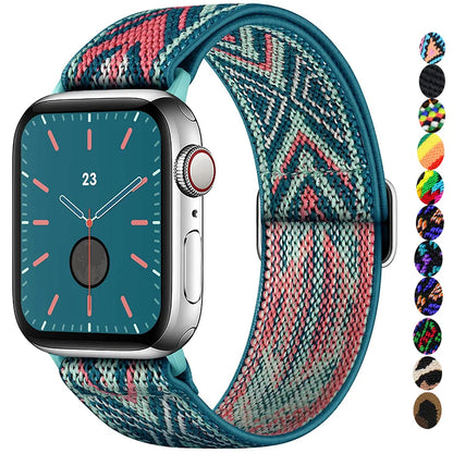 FlexWeave Elastic Nylon Scrunchie Apple Watch Band