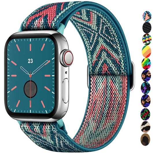 FlexWeave Elastic Nylon Scrunchie Apple Watch Band