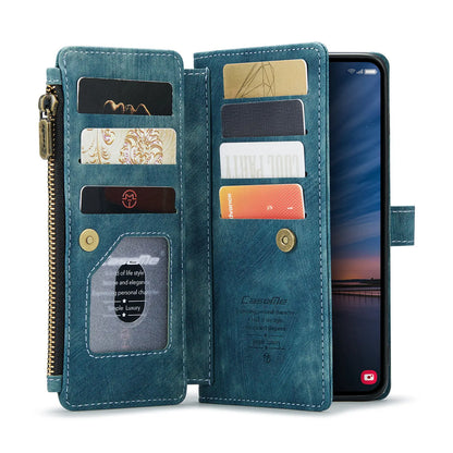 Magnetic Wallet Case with Zipper Card Holder for Galaxy A-Series