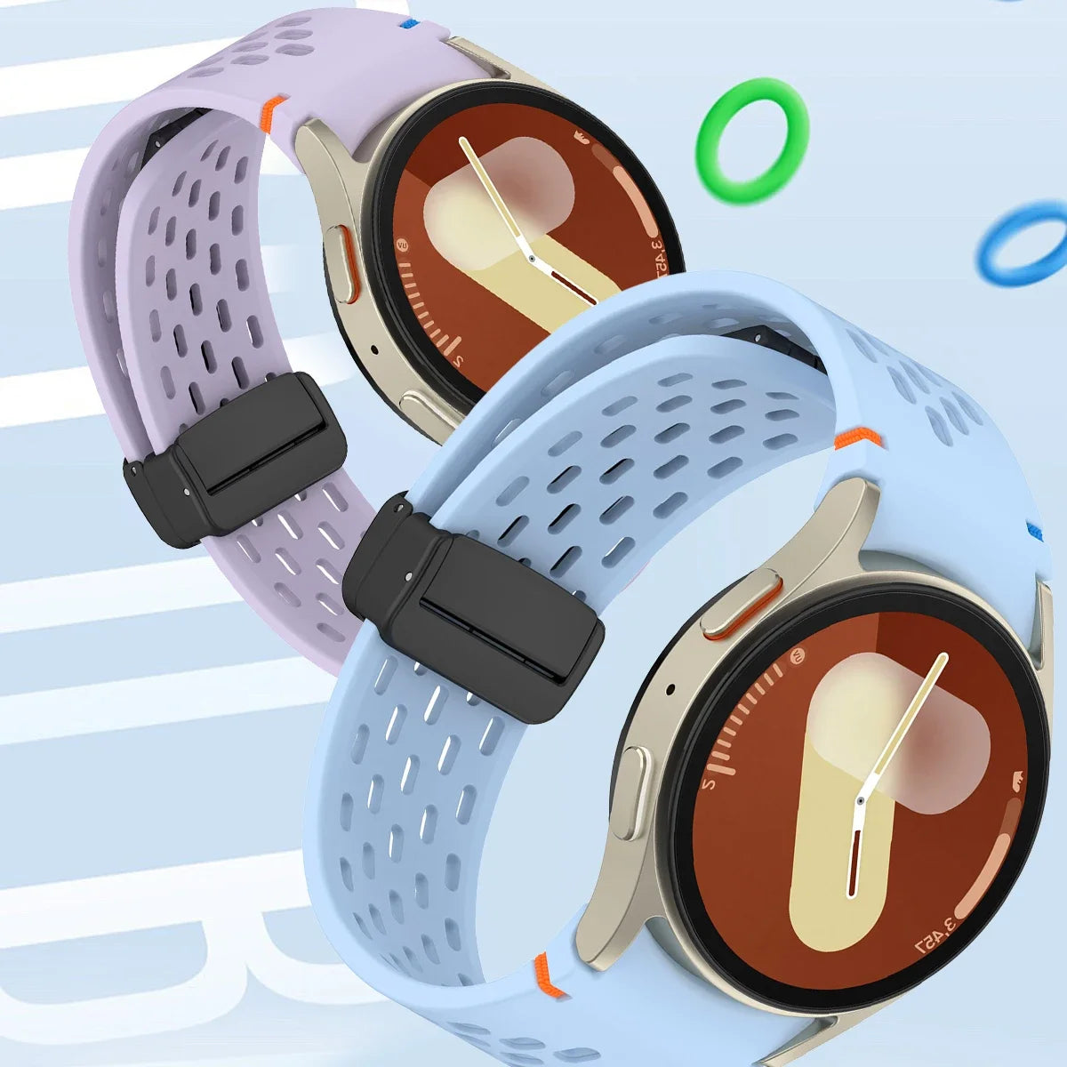 AeroFlex Magnetic Silicone Samsung Watch Band – Breathable Sport Fit