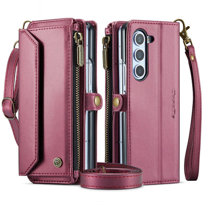 Luxury RFID Blocking Leather Wallet Case With Pen Holder For Samsung Galaxy Z Fold