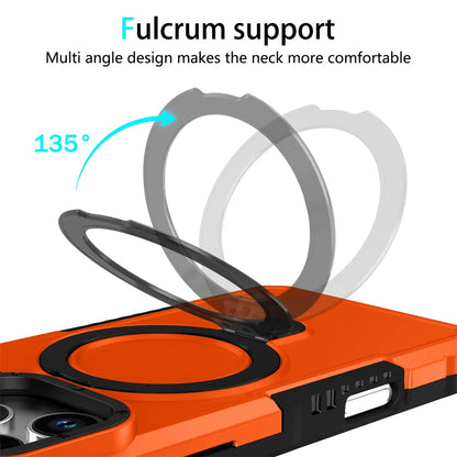 ShieldX Magnetic Armor Stand iPhone Case With Reinforced Anti Slip Grip