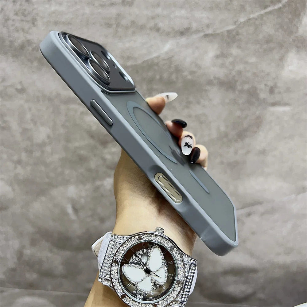 Translucent Matte Wireless Charging iPhone Protection Case