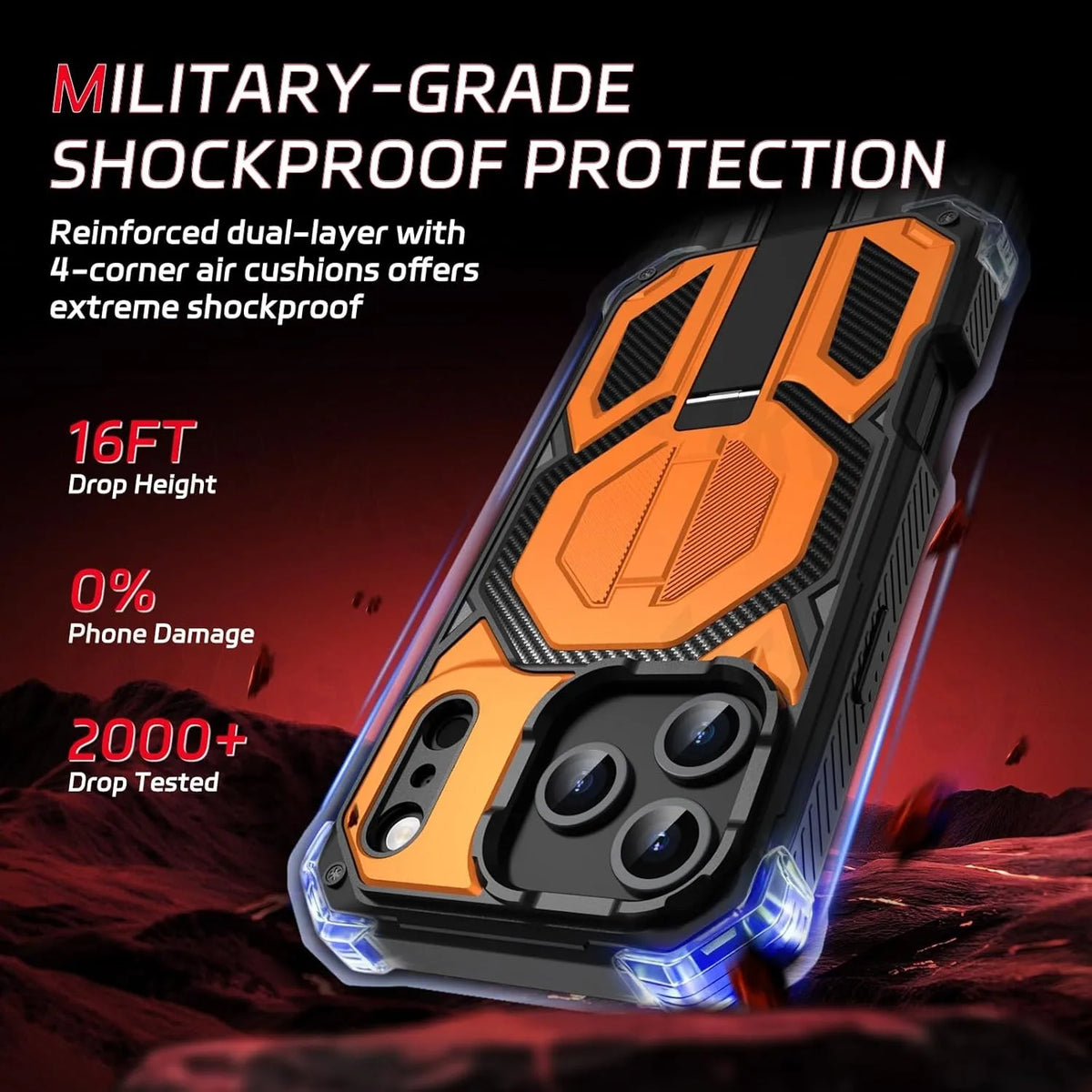 Elite Magnetic Kickstand Shield Case