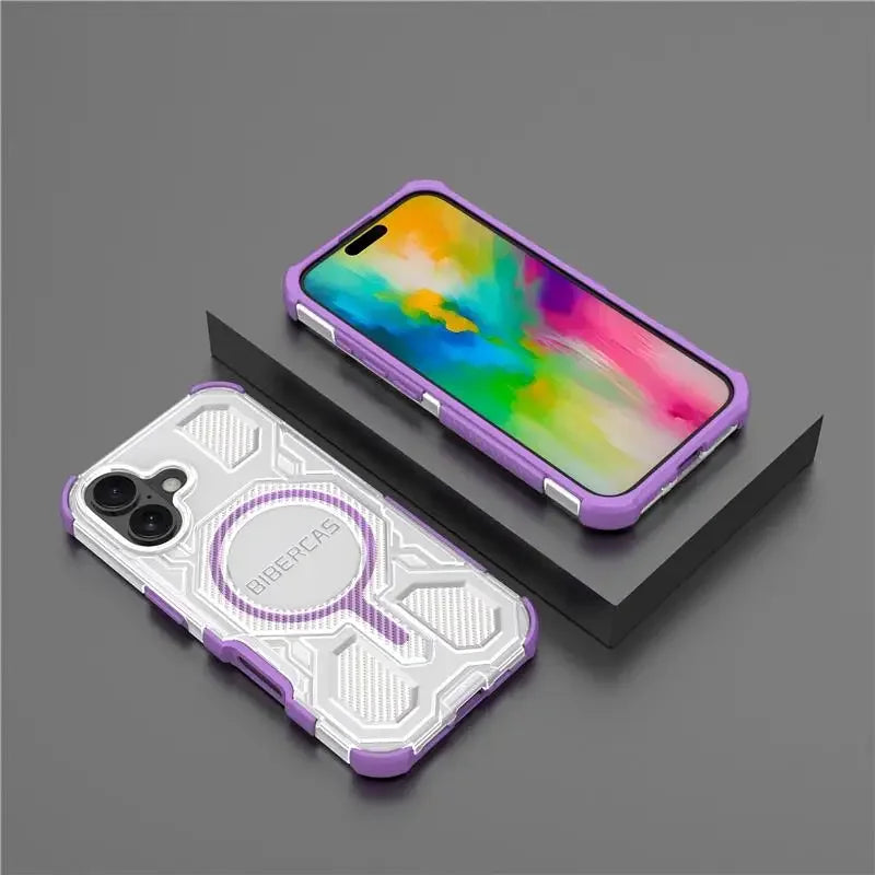 Onyx Reinforced Magnetic Armor Case With Integrated Stand For iPhone