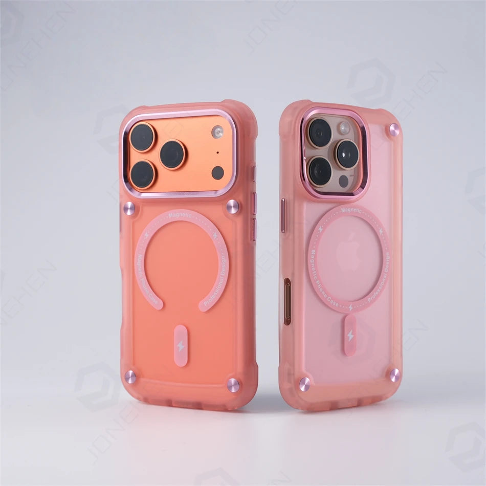 Sentinel Frosted Magnetic Slim Shockproof Case Built For Everyday iPhone Protection