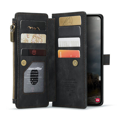 Magnetic Wallet Case with Zipper Card Holder for Galaxy A-Series