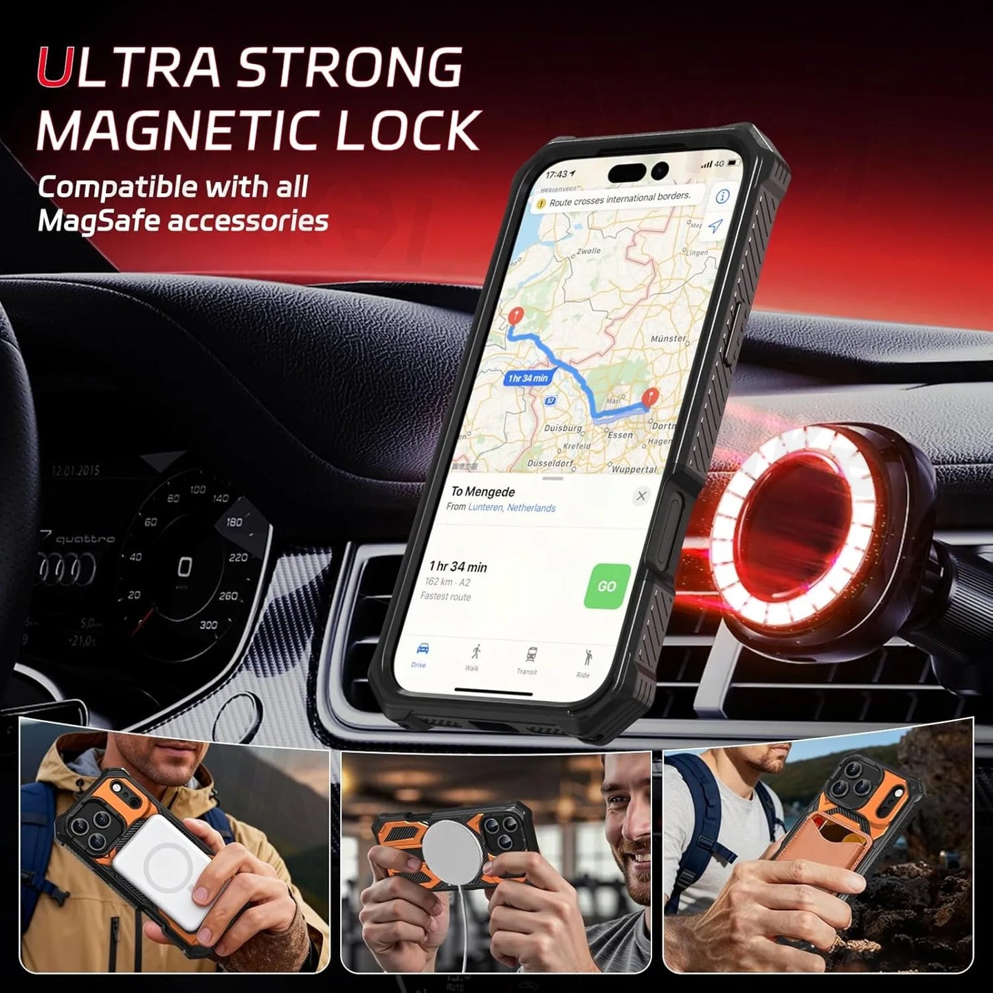 Elite Magnetic Kickstand Shield Case