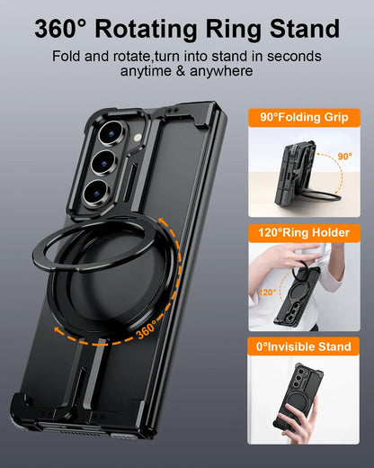 Magnetic Rotating Ring Stand Case for Samsung Galaxy Z Fold 7