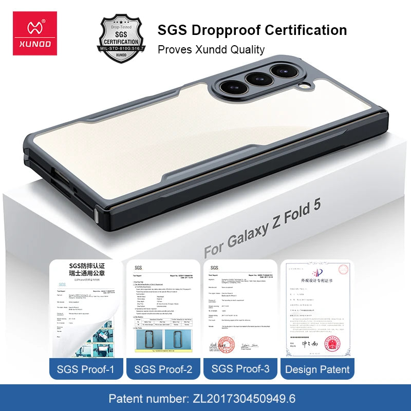 Ultra Clear Shockproof Magnetic Case for Samsung Galaxy Z Fold Series