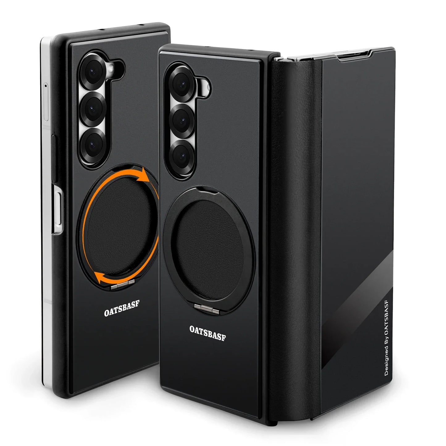 Magnetic 360° Rotating Leather Full-Body Kickstand Case for Samsung Galaxy Z Fold