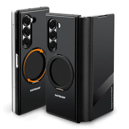 Magnetic 360° Rotating Leather Full-Body Kickstand Case for Samsung Galaxy Z Fold