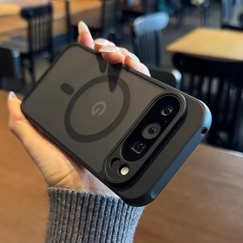 Matte Clear Magnetic Armor Case For Google Pixel Pro Shockproof