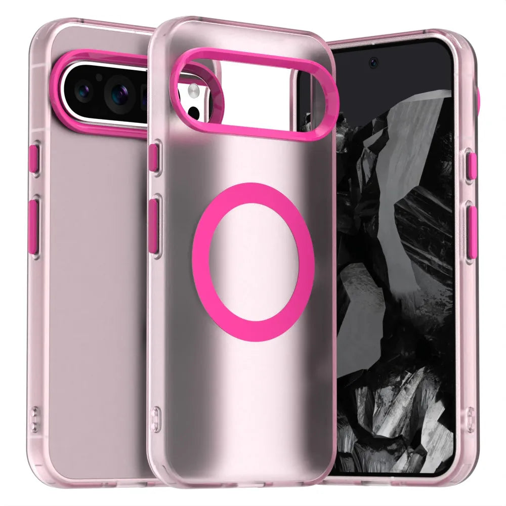 Matte Clear Magnetic Armor Case For Google Pixel Pro Shockproof
