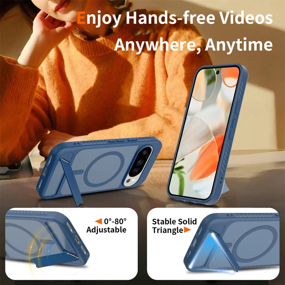 AeroShield Magnetic Google Pixel Armor Case – Anti-Yellow Clear Airbag Protection