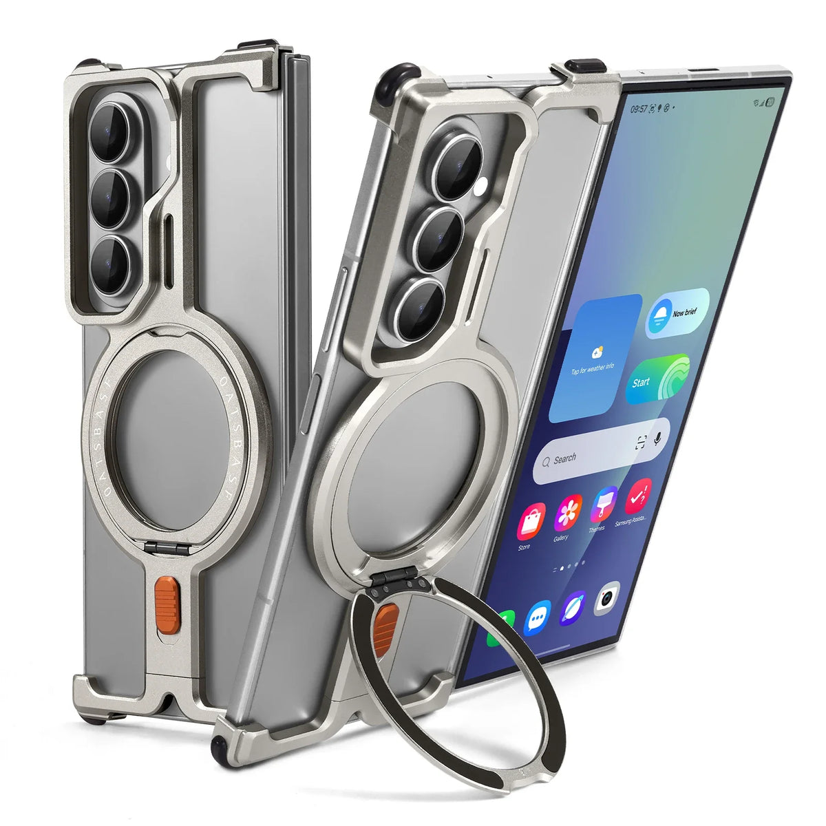 Magnetic Rotating Ring Stand Case for Samsung Galaxy Z Fold 7
