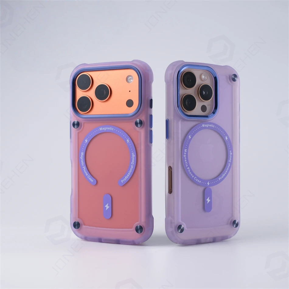 Sentinel Frosted Magnetic Slim Shockproof Case Built For Everyday iPhone Protection