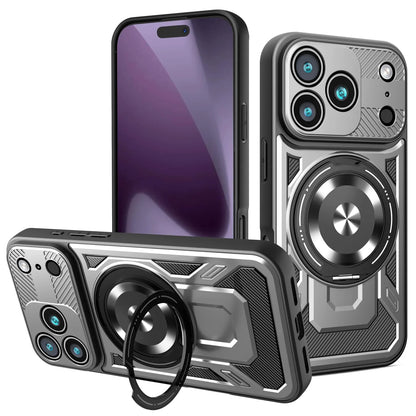 Bastionforge Magnetic Shockproof Ring Kickstand Armor Phone Case Protection