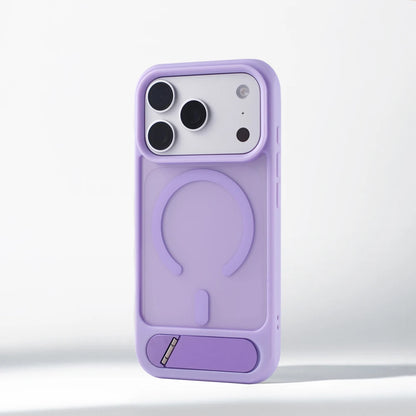 Aegis Matte Magnetic Armor Case With Integrated Stand For iPhone Protection