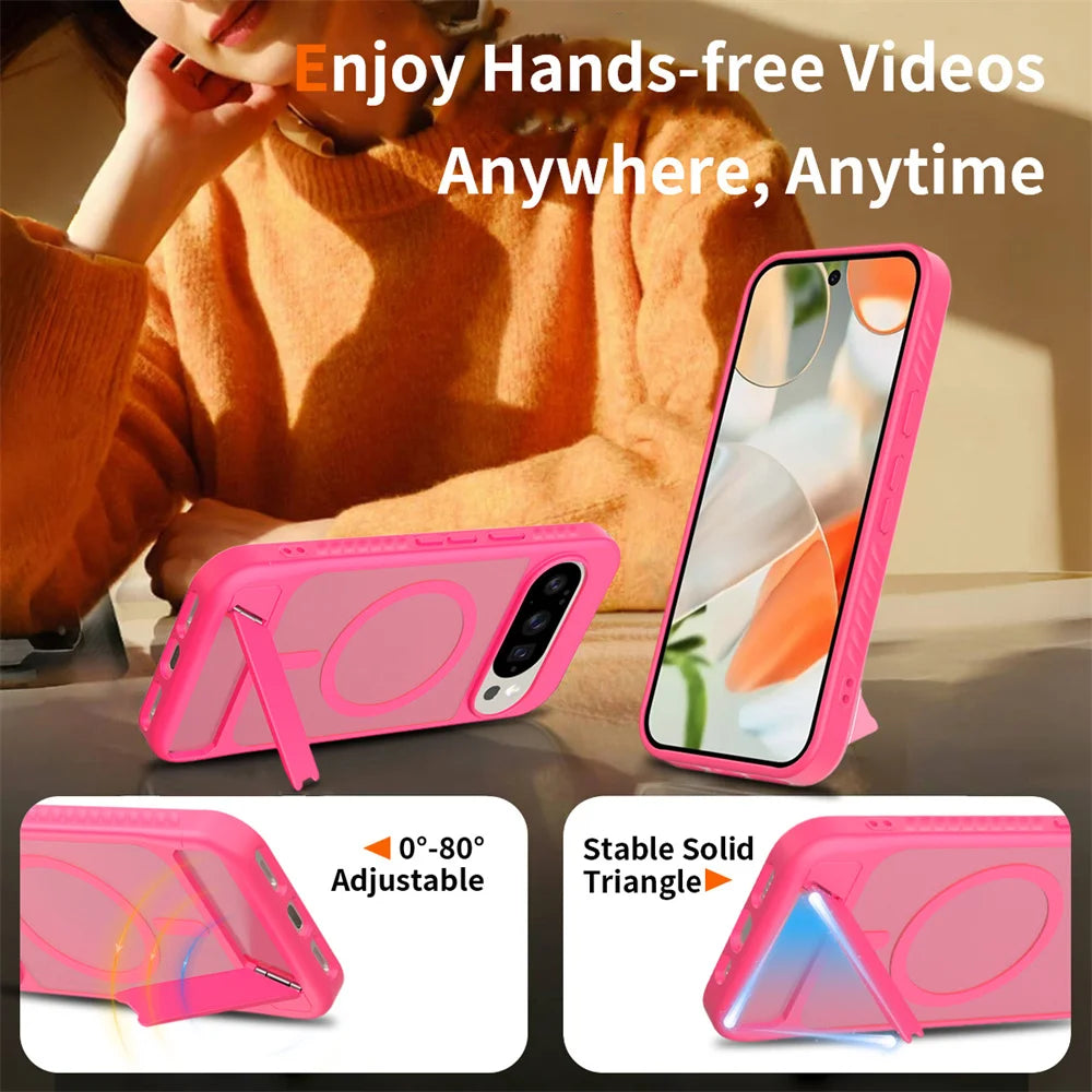 AeroShield Magnetic Google Pixel Armor Case – Anti-Yellow Clear Airbag Protection