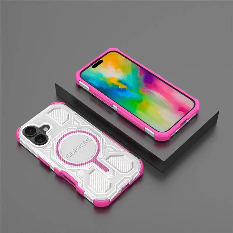 Onyx Reinforced Magnetic Armor Case With Integrated Stand For iPhone