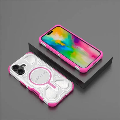 Onyx Reinforced Magnetic Armor Case With Integrated Stand For iPhone