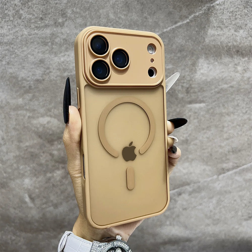 Translucent Matte Wireless Charging iPhone Protection Case