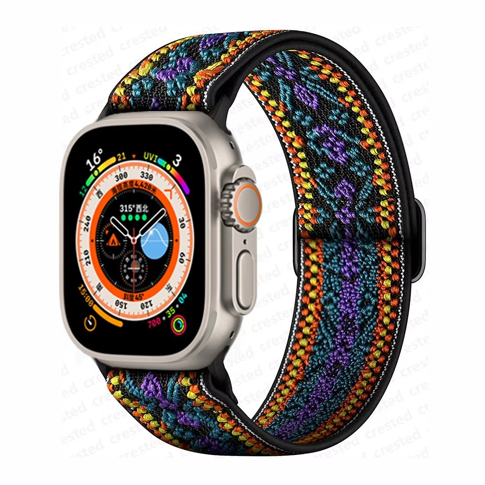 FlexWeave Elastic Nylon Scrunchie Apple Watch Band
