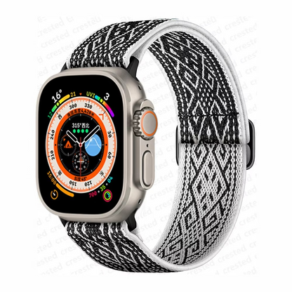 FlexWeave Elastic Nylon Scrunchie Apple Watch Band
