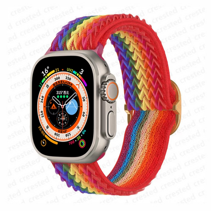 FlexWeave Elastic Nylon Scrunchie Apple Watch Band