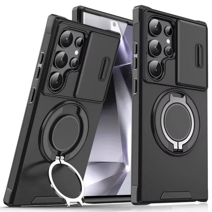 ArmorSlide Magnetic Shockproof Ring for Samsung Galaxy Case with Camera Cover